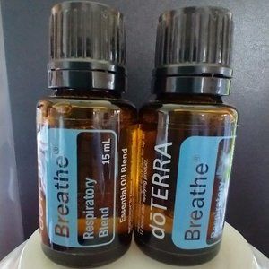 2  PREOWNED SEALED Breathe Essential Oils 15mL